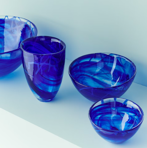 Contrast vase blue/blue 200mm
